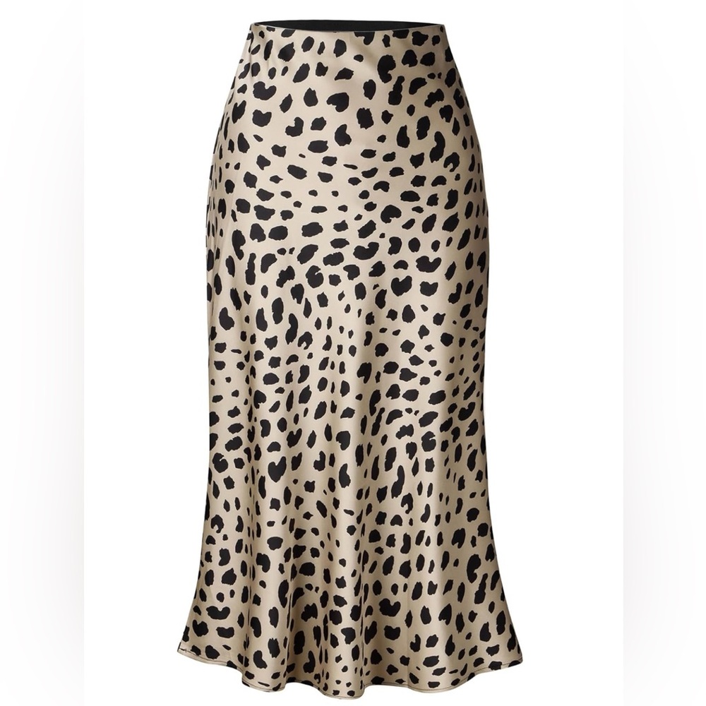Leopard Print Midi Skirt